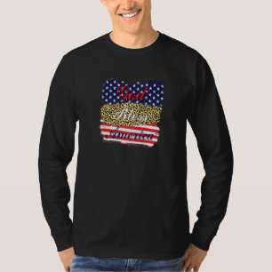 God Bless America Patriotic Usa Flag Colours For C T-Shirt