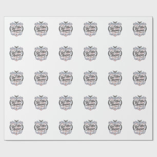 God Bless America Patriotic Vintage Eagle T-Shirt  Wrapping Paper