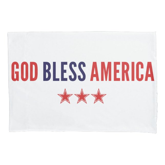 God Bless America Pillowcase (Front-Left)