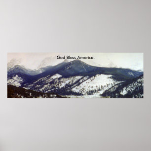 God Bless America poster -Colorado Rocky Mountains