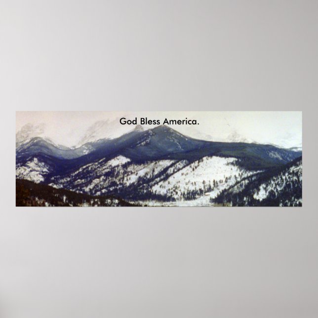 God Bless America poster -Colorado Rocky Mountains (Front)