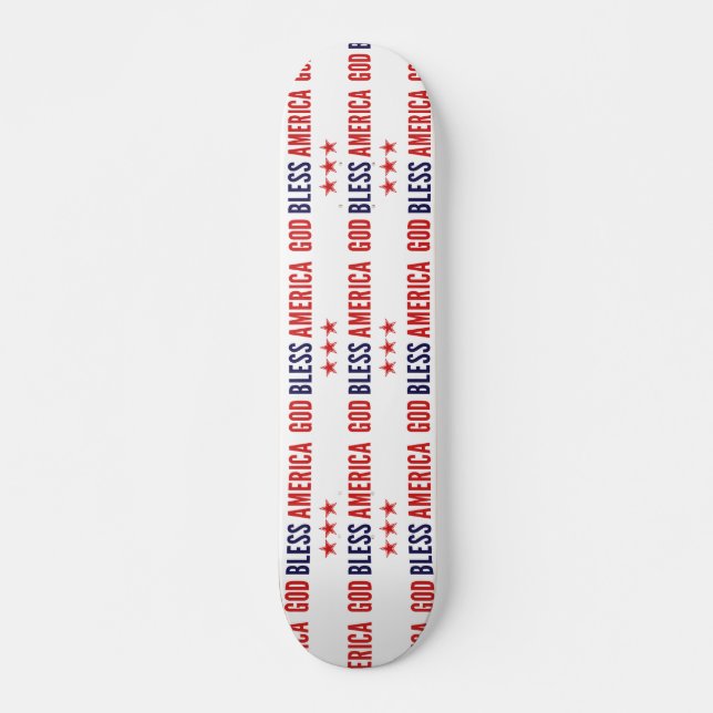 God Bless America Skateboard (Front)