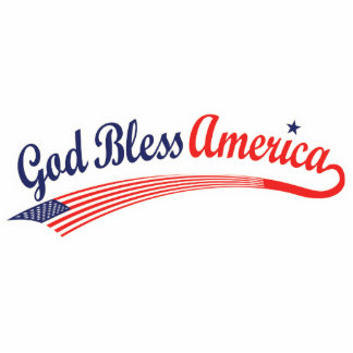 God Bless America Standing Photo Sculpture
