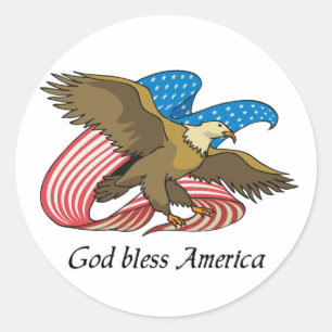 God Bless America stickers