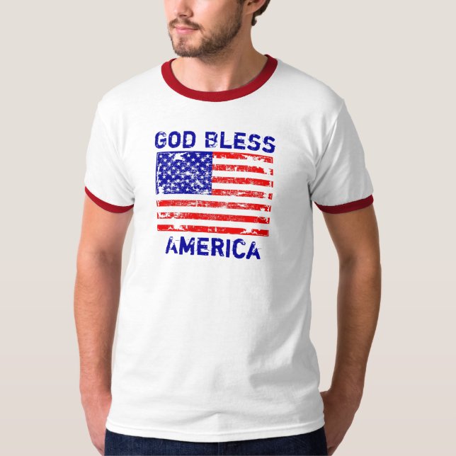 God Bless America T Shirt (Front)