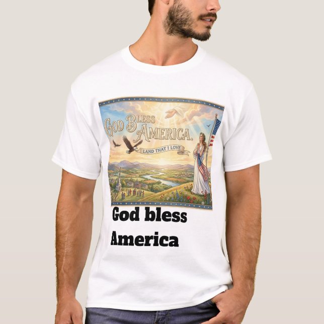 God Bless America  T-Shirt (Front)