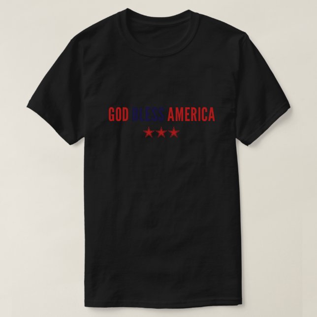 God Bless America T-Shirt (Design Front)