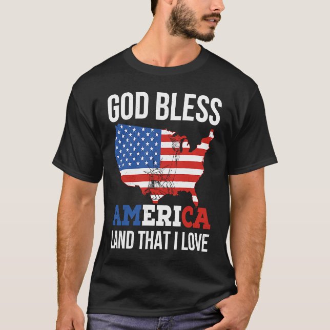 God Bless America T-Shirt (Front)
