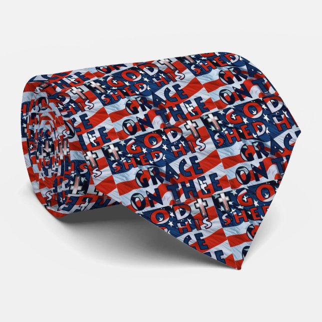 God Bless America Tie (Rolled)