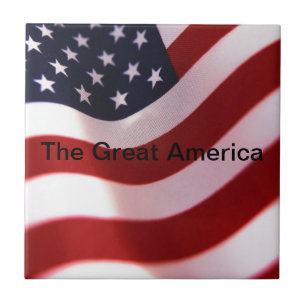 God bless America Tile