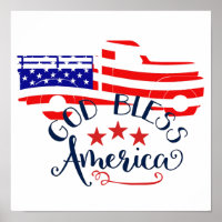 God bless America Truck