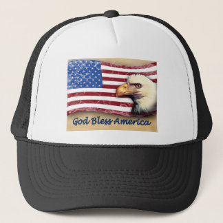 God Bless America Trucker Hat