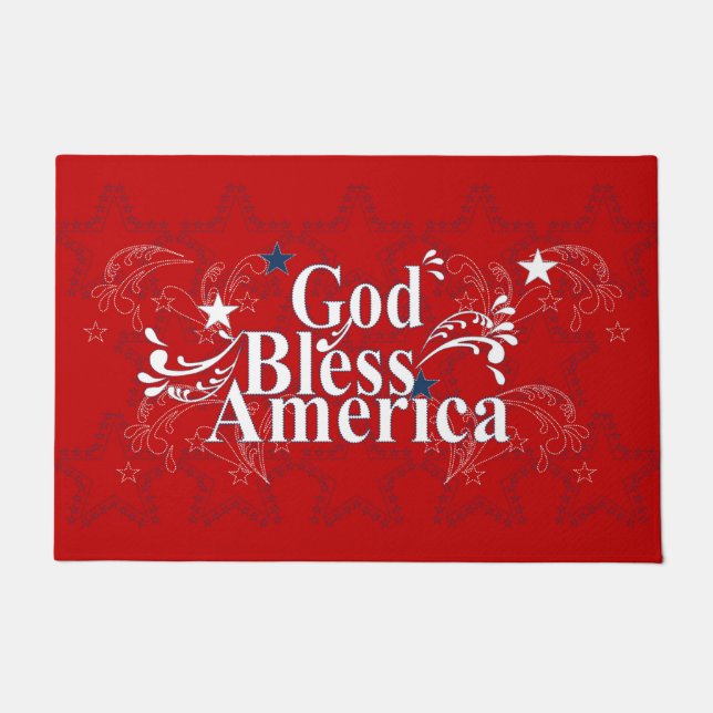 God Bless America Welcome Mat (Front)