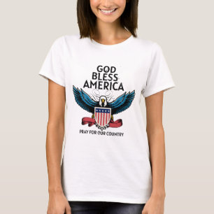 God Bless America Women's   T-Shirt