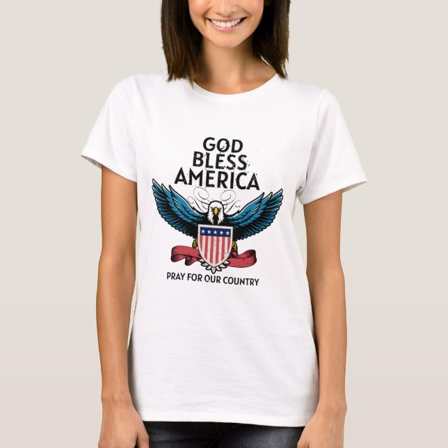 God Bless America Women's   T-Shirt (Front)
