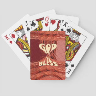 God Bless Art Print Playing Cards