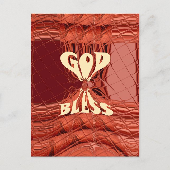 God Bless Art Print Postcard (Front)