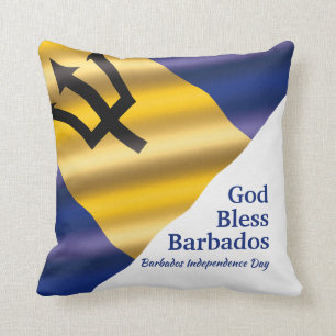 GOD BLESS BARBADOS Independence Day Customised Cushion