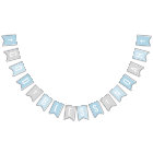 God Bless Blue and Gray Custom Name Baptism