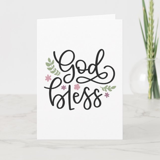 God bless card (Front)