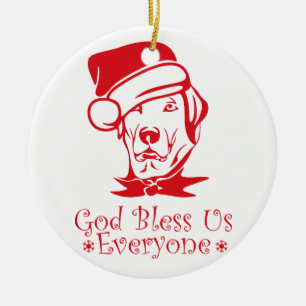 God bless ceramic tree decoration