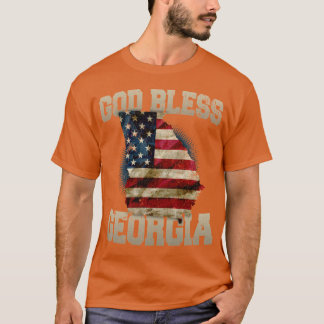 God Bless Georgia Gift Proud Strong Awesome Design T-Shirt