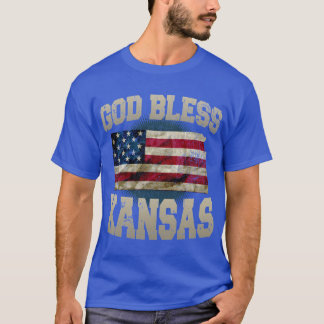 God Bless Kansas Gift Proud Strong Awesome Design  T-Shirt