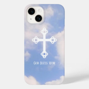 God Bless Mum Cross in the Sky Mother's Day Case-Mate iPhone 14 Case