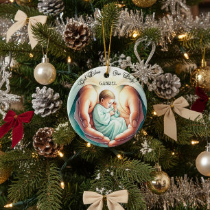 "God Bless My Baby" 🎄👶 Ceramic Tree Decoration
