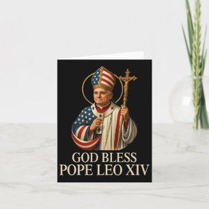 God Bless New Pope Leo Xiv Catholic Church Faith S Card