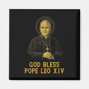 God Bless New Pope Leo Xiv Catholic Church Faith S Magnet