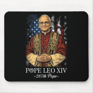 God Bless New Pope Leo Xiv Catholic Church Faith S Mouse Mat