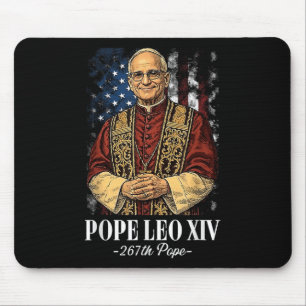 God Bless New Pope Leo Xiv Catholic Church Faith S Mouse Mat