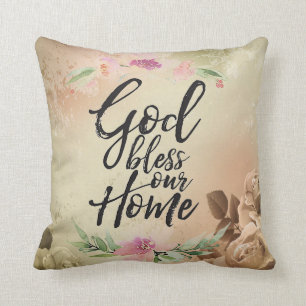 God bless our home cushion