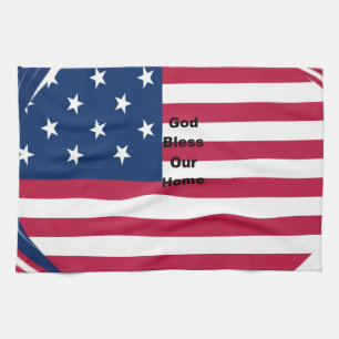 God Bless our Home Tea Towel