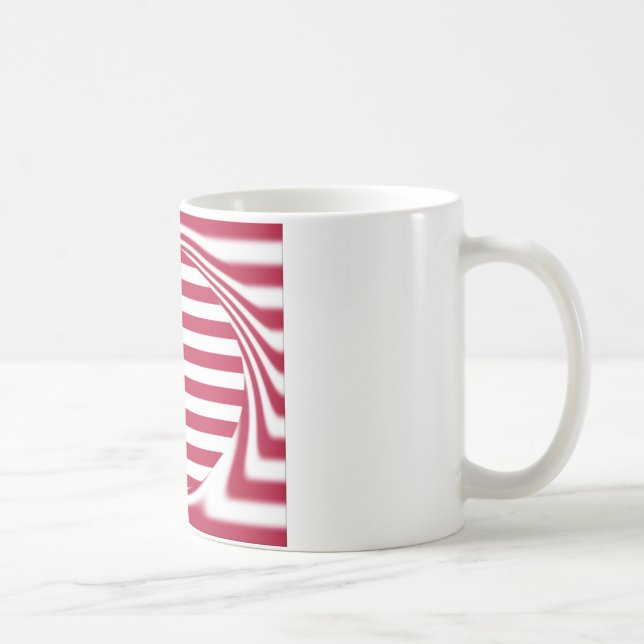 God Bless Our Home: USA Flag Swirl Art Coffee Mug (Right)