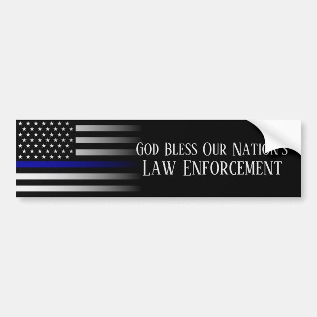 God Bless Our Nation’s Law Enforcement Bumper Sticker (Front)