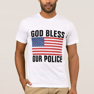 GOD BLESS OUR POLICE T-SHIRTS