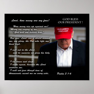 GOD BLESS OUR PRESIDENT POSTER