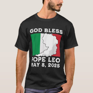 God Bless Pope Leo Italian Pope Leo 2025 T-Shirt