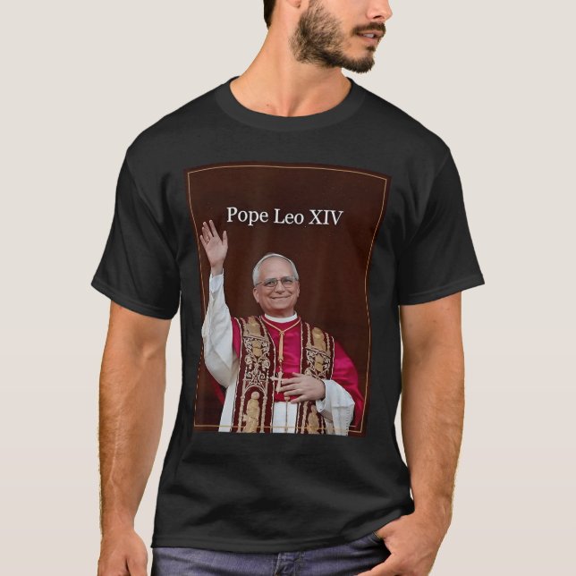 God Bless Pope Leo Xiv 1  T-Shirt (Front)