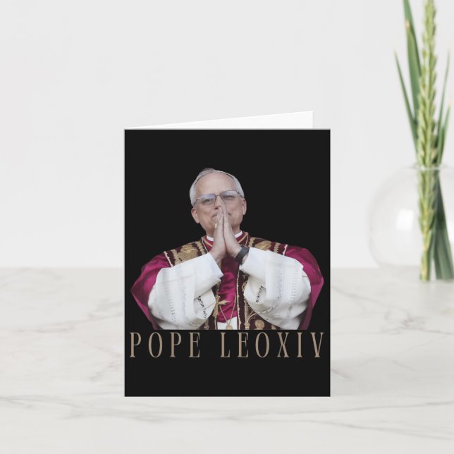 God Bless Pope Leo Xiv 26th Pope  Card (Front)