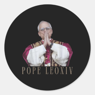 God Bless Pope Leo Xiv 26th Pope Classic Round Sticker