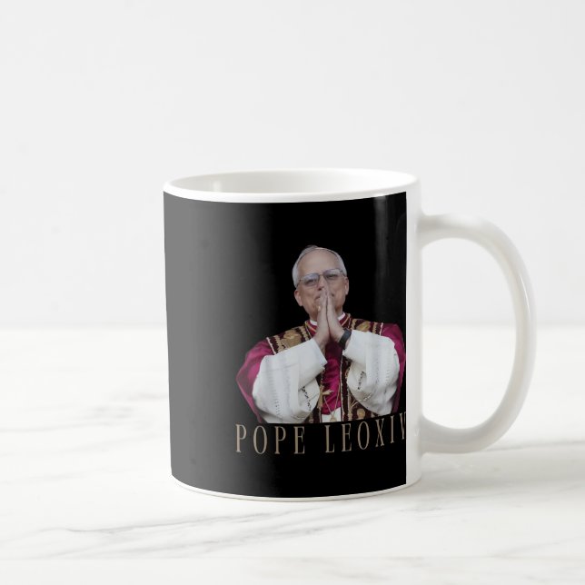 God Bless Pope Leo Xiv 26th Pope  Coffee Mug (Right)