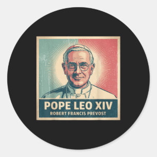 God Bless Pope Leo Xiv 7 Classic Round Sticker