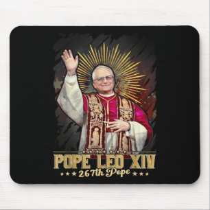 God Bless Pope Leo Xiv Catholic Mouse Mat