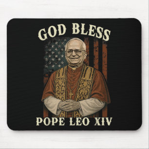 God Bless Pope Leo Xiv Habemus Papam Catholic Chur Mouse Mat