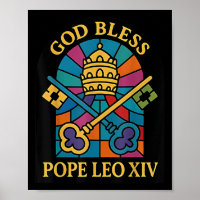 God Bless Pope Leo Xiv Papal Memorabilia Vintage 