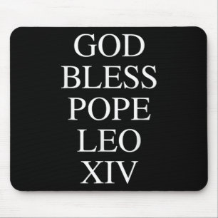 God Bless Pope Leo Xiv Religious Catholic Church C Mouse Mat