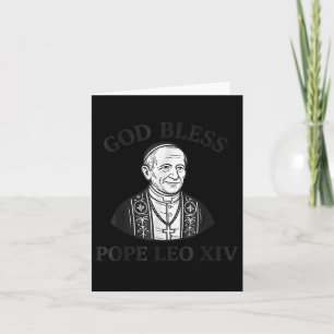 God Bless Pope Leo Xiv Tee Bless Pope Leo Xiv Card
